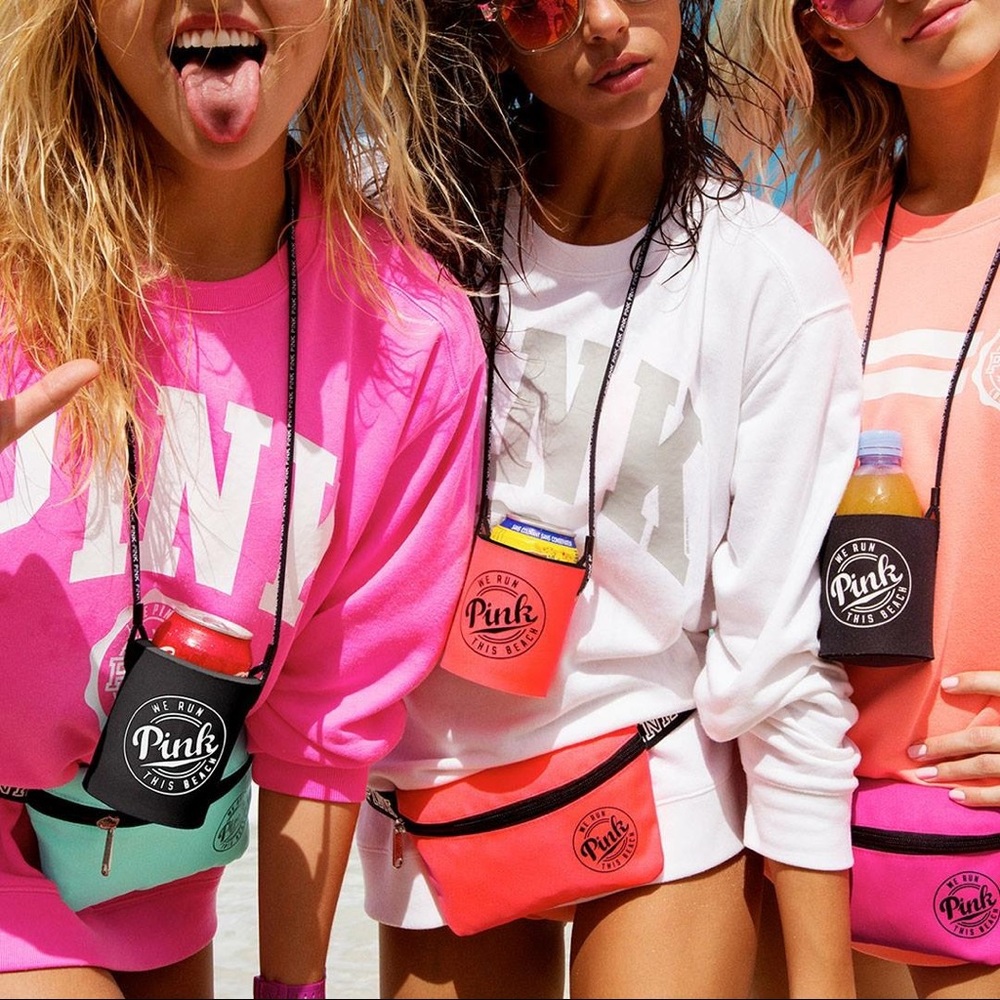 Pink We Run This Beach Fanny Pack